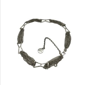 Calvin Klein Multi Strand Chain Silver Bow Women's Belt